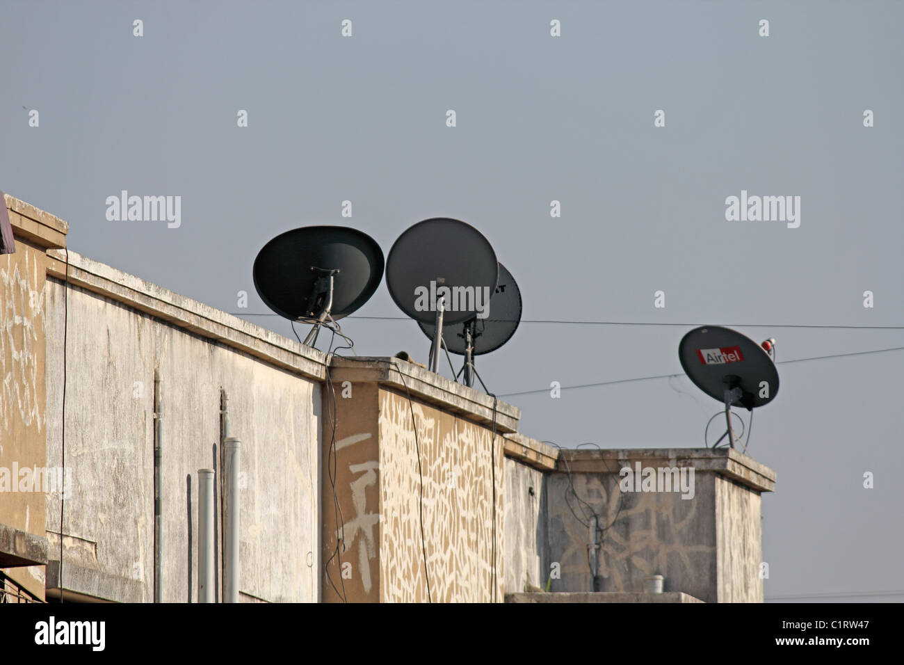 Dish antenna television set hi-res stock photography and images - Alamy