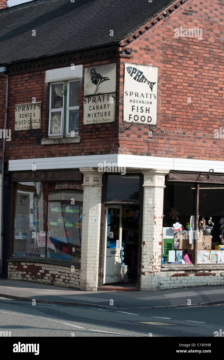 Old pet shop signs in Stoke on Trent,Staffordshire Stock Photo Alamy