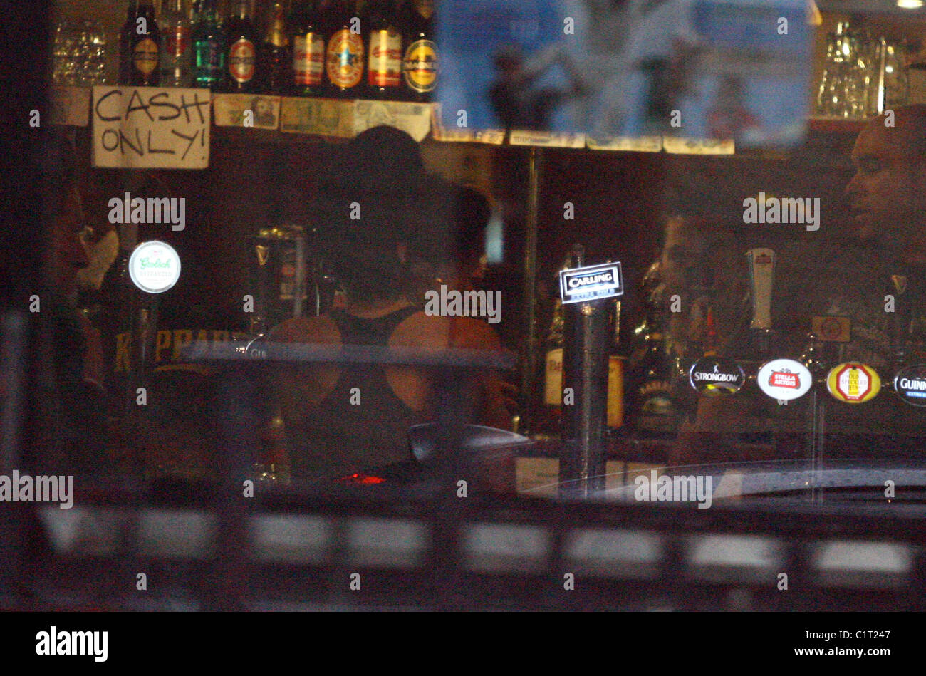 Amy Winehouse and Tyler James at the Good Mixer pub in Camden London