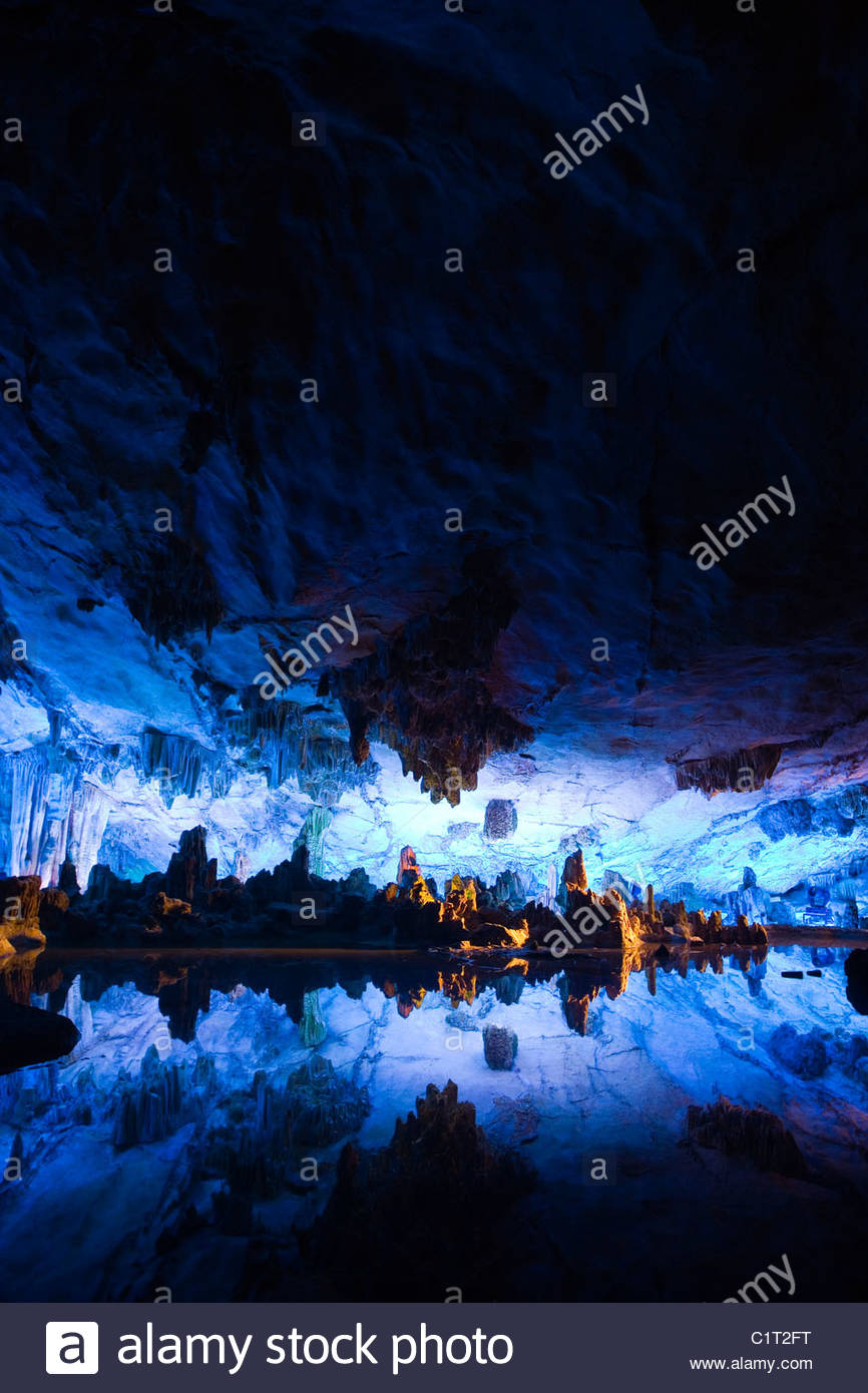 Reed Flute Cave Guilin China Stock Photos Reed Flute Cave Guilin Reed Flute Cave Guilin China Stock Photos Reed Flute Cave Guilin