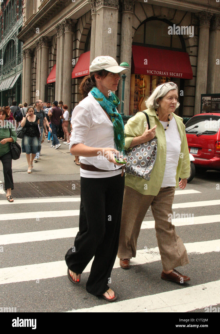 Allison Janney and her mother Macy Janney go shopping together in