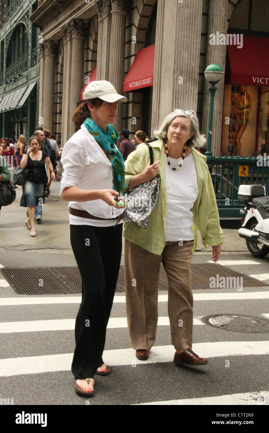 Allison Janney and her mother Macy Janney go shopping together in