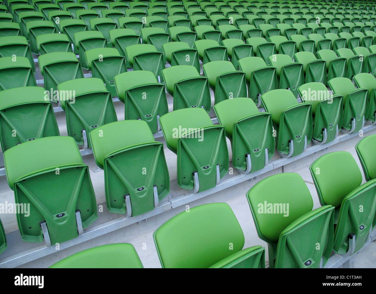 Stadium seating Stock Photo