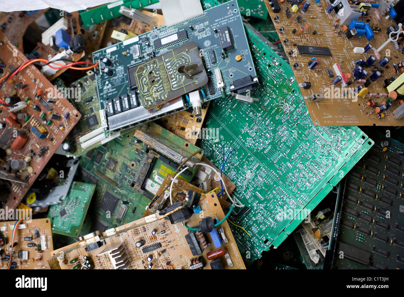 Waste Computer Ram Boards Pile of circuit boards hi-res stock photography and images - Alamy