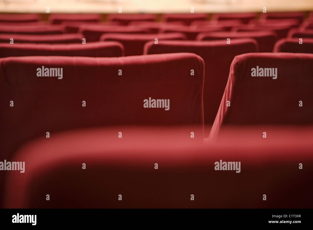 Empty theater seats, cropped Stock Photo