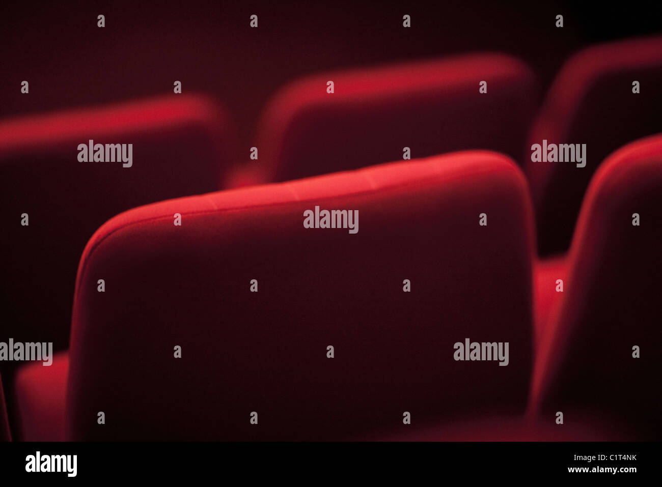 Empty theater seats, cropped Stock Photo