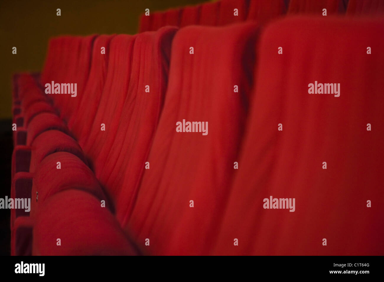 Empty theater seats, cropped Stock Photo
