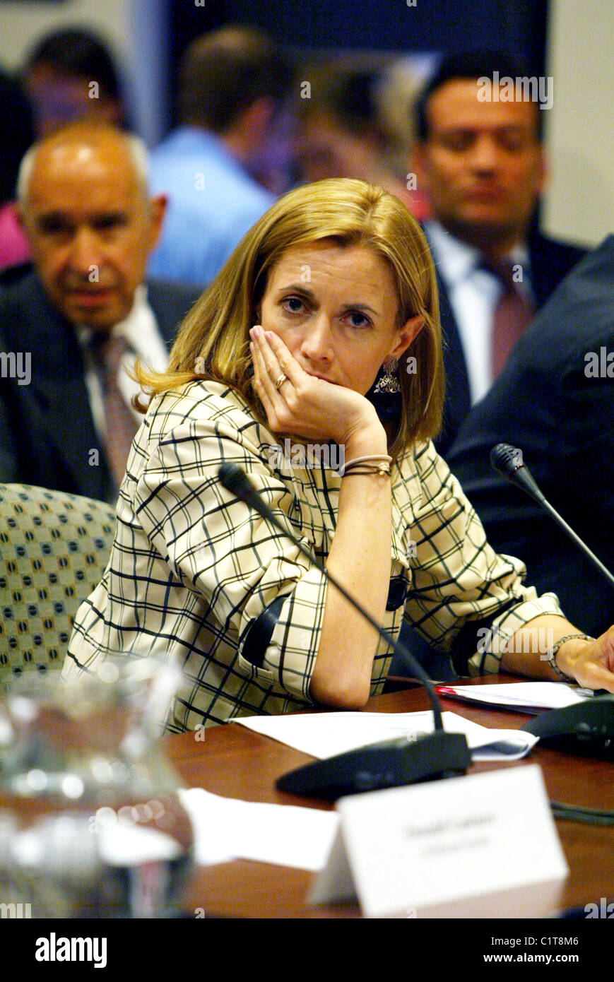 Blythe Masters, JP Morgan The Commodity Futures Trading Commission (CFTC) held a hearing to discuss Energy Position Limits and Stock Photo