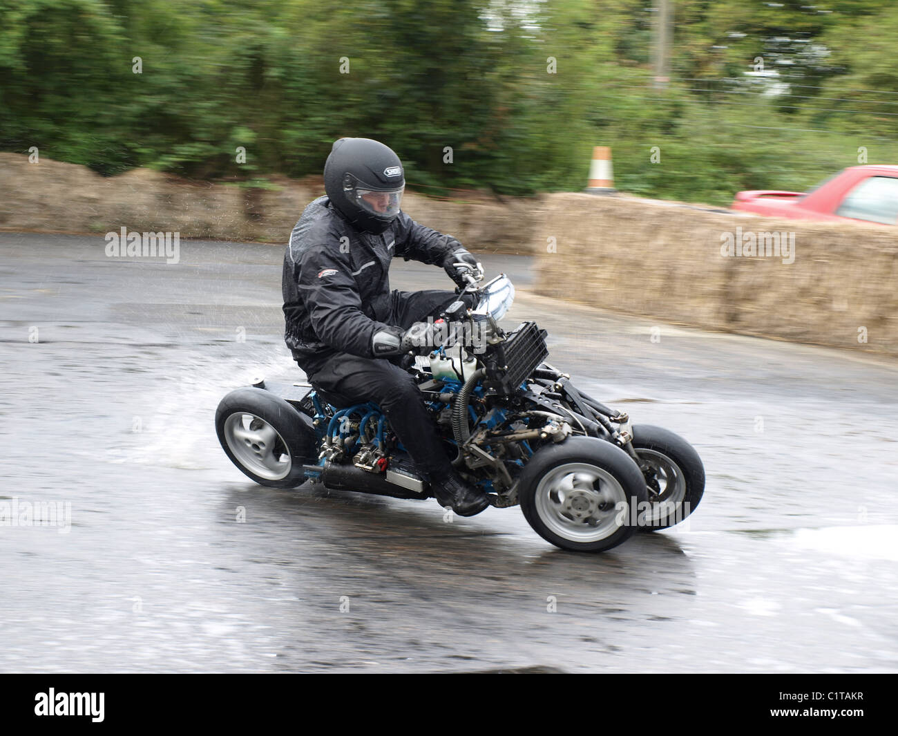 4mc 4 Wheel Motorcycle Concept This Odd Looking Creation Could Be Stock Photo Alamy