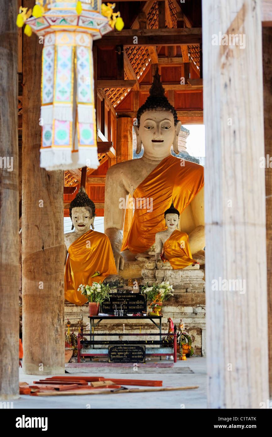Lantern and Buddha - Chiang Mai Stock Photo