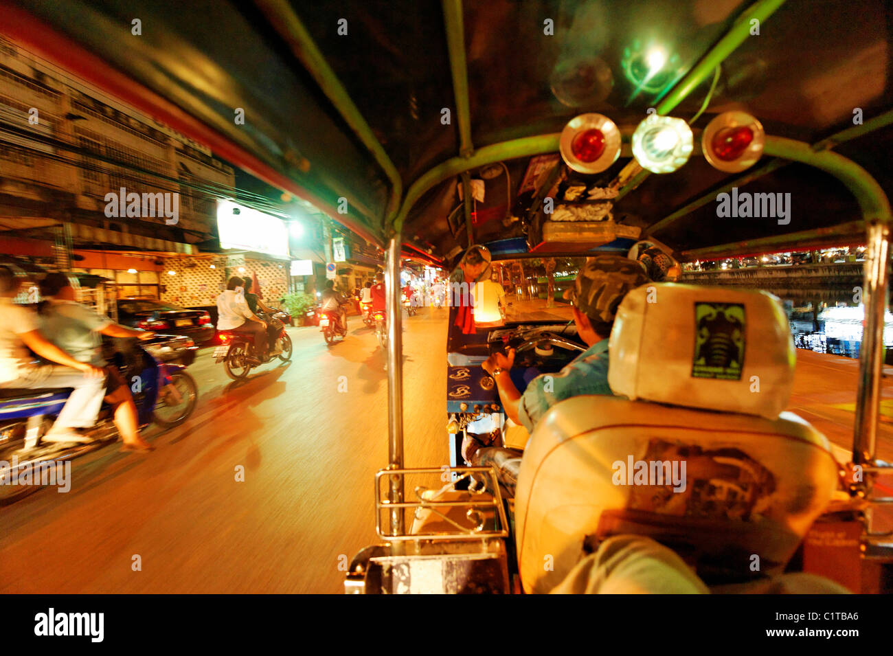 Tuk Tuk Journey - Chiang Mai Stock Photo