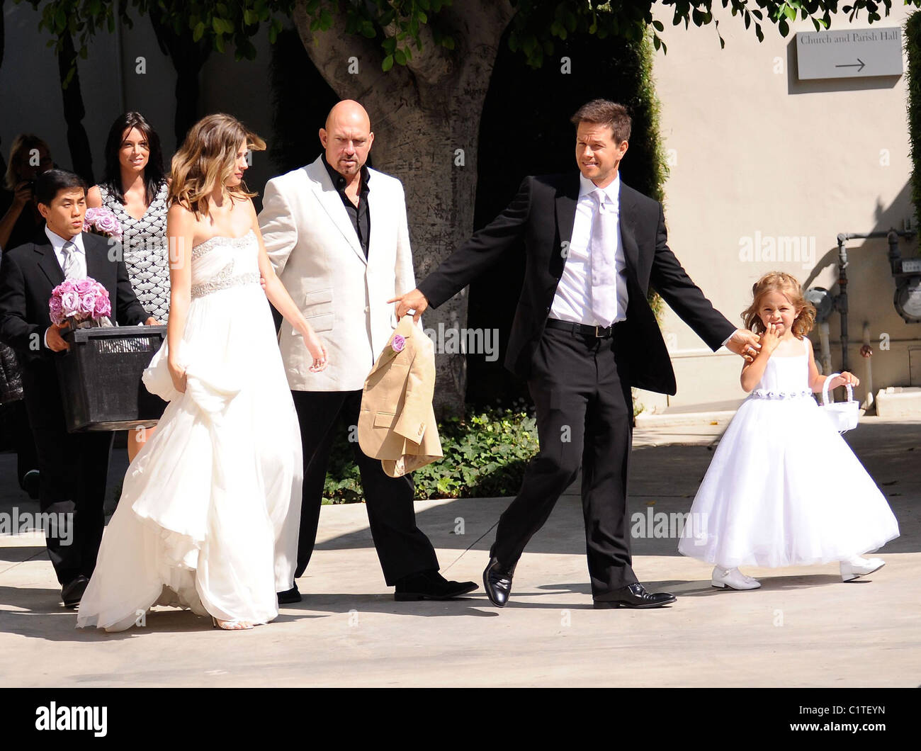 Actor Mark Wahlberg Marries His Longtime Girlfriend Model Rhea Durham At Good Shepherd Catholic