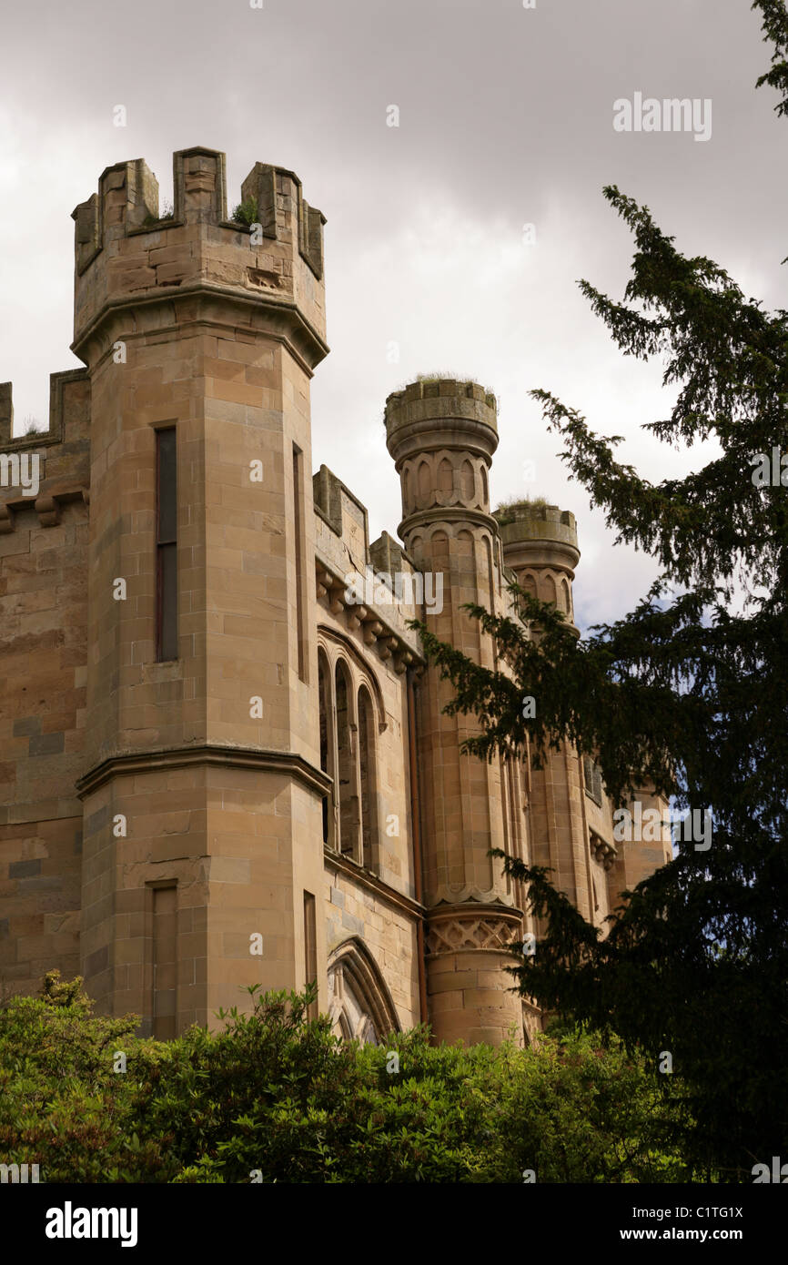 The ruin of Crawford Priory near Springfield Fife Stock Photo Alamy