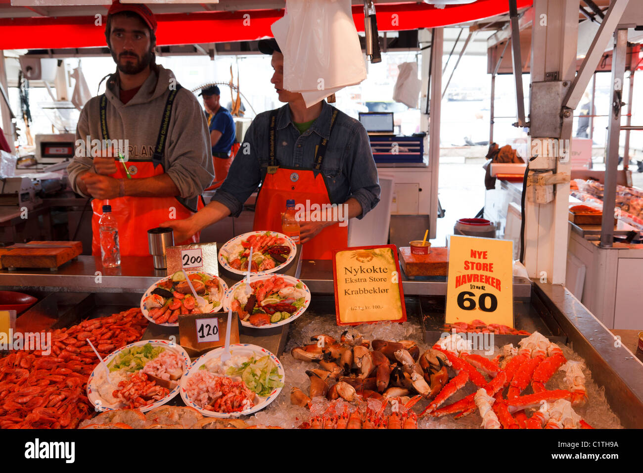 fish market in Bergen Stock Photo Alamy