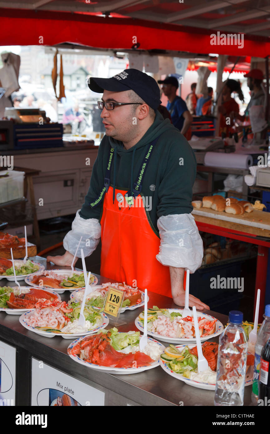fish market in Bergen Stock Photo Alamy