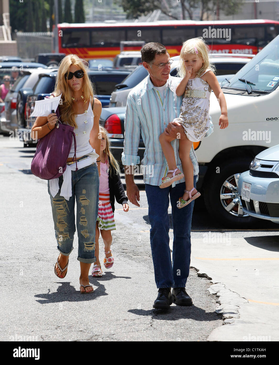 Denise Richards taking her daughters Lola Rose SheenEstevez and Sam J(09)