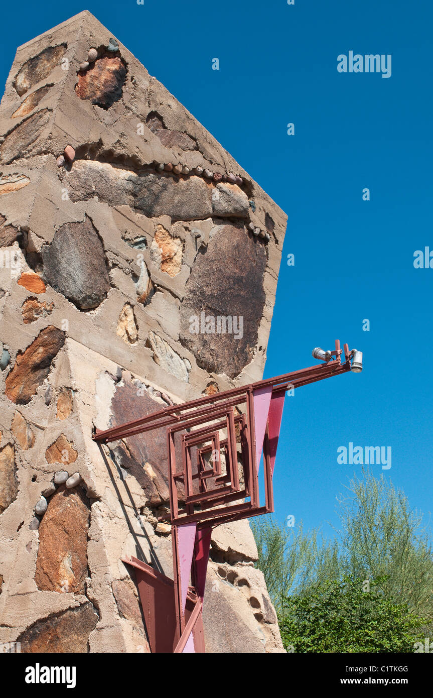 Artwork at Taliesin West, Frank Lloyd Wright winter home, Scottsdale ...