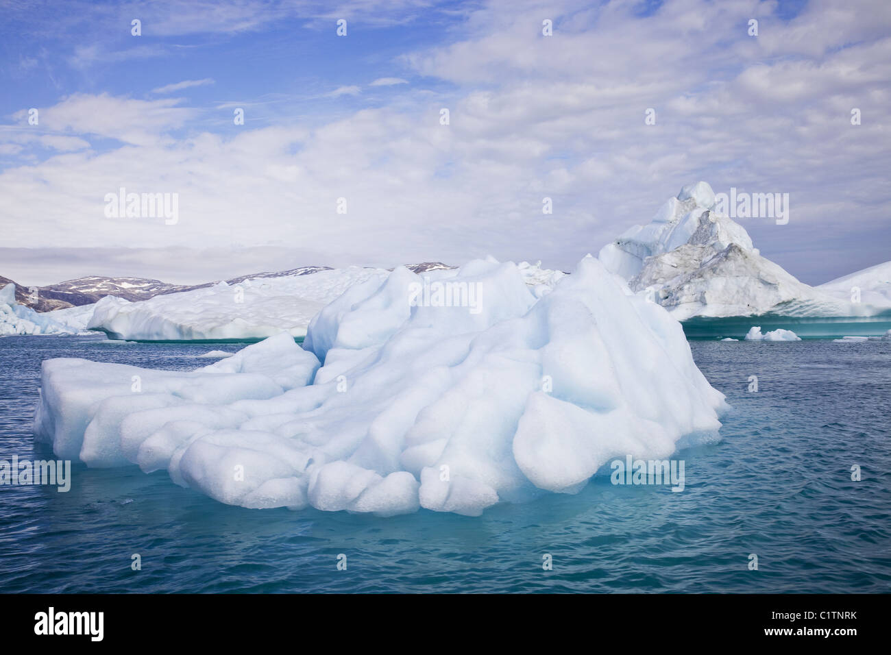 Ice floes in the sermilikfjord Stock Photo Alamy
