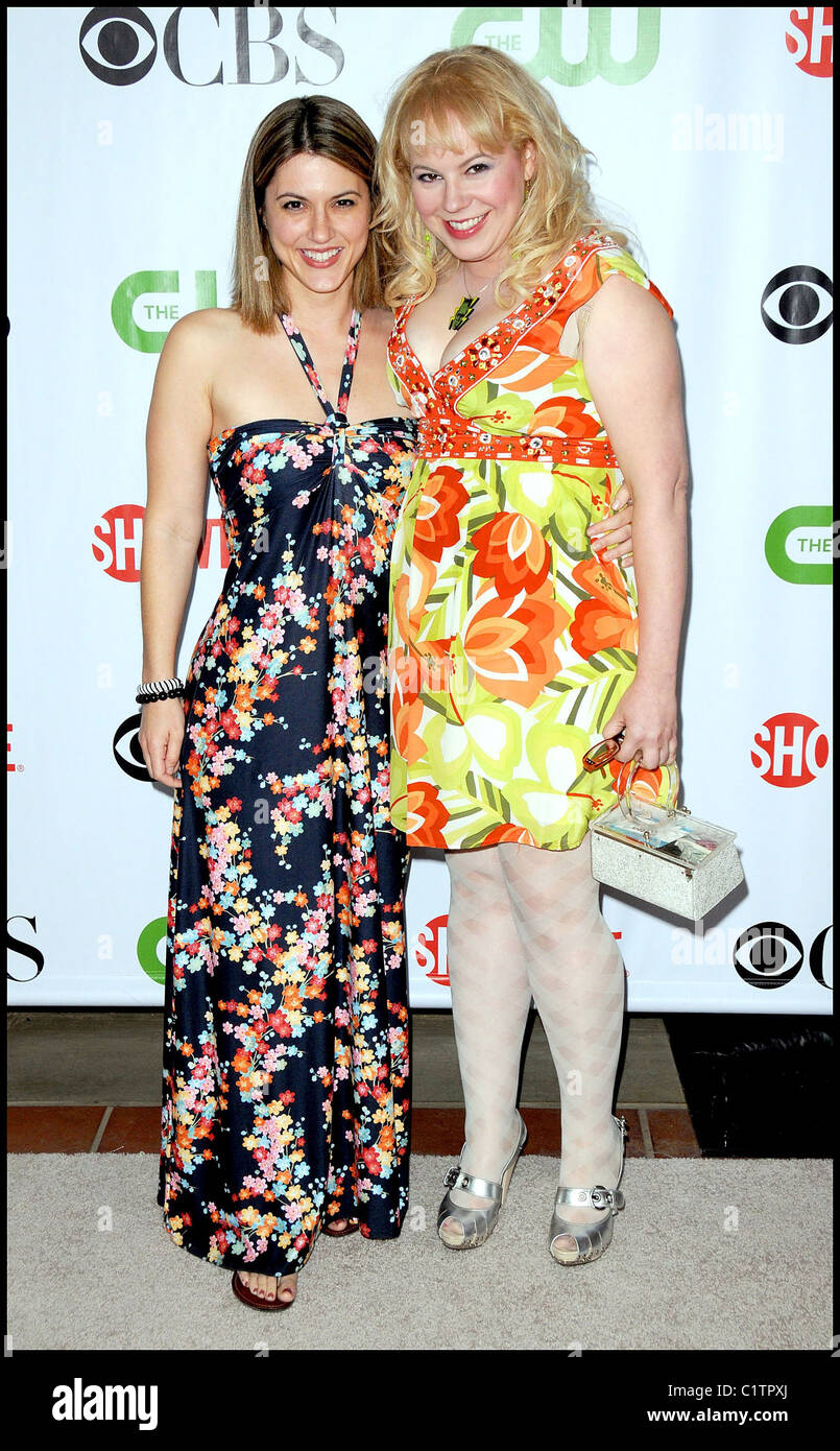 Kirsten Vangsness and Melanie Goldstein The 2009 TCA Summer Tour for CBS, CW and Showtime party held at The Huntington Library Stock Photo