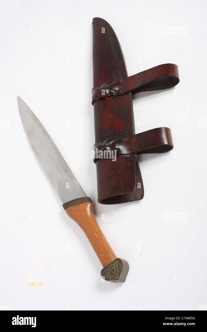 The Viking Scramasax dagger, a weapon and tool carried by both Saxons