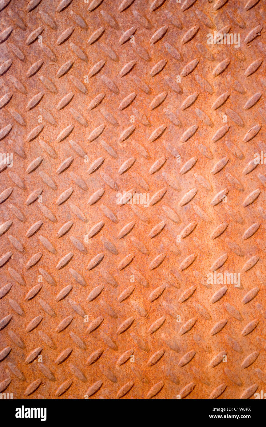 rusted steel cover Stock Photo