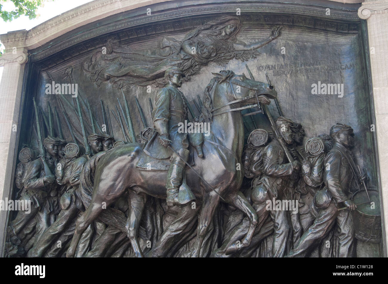 Augustus St Gaudens Monument to Black Civil War Soldiers in Boston