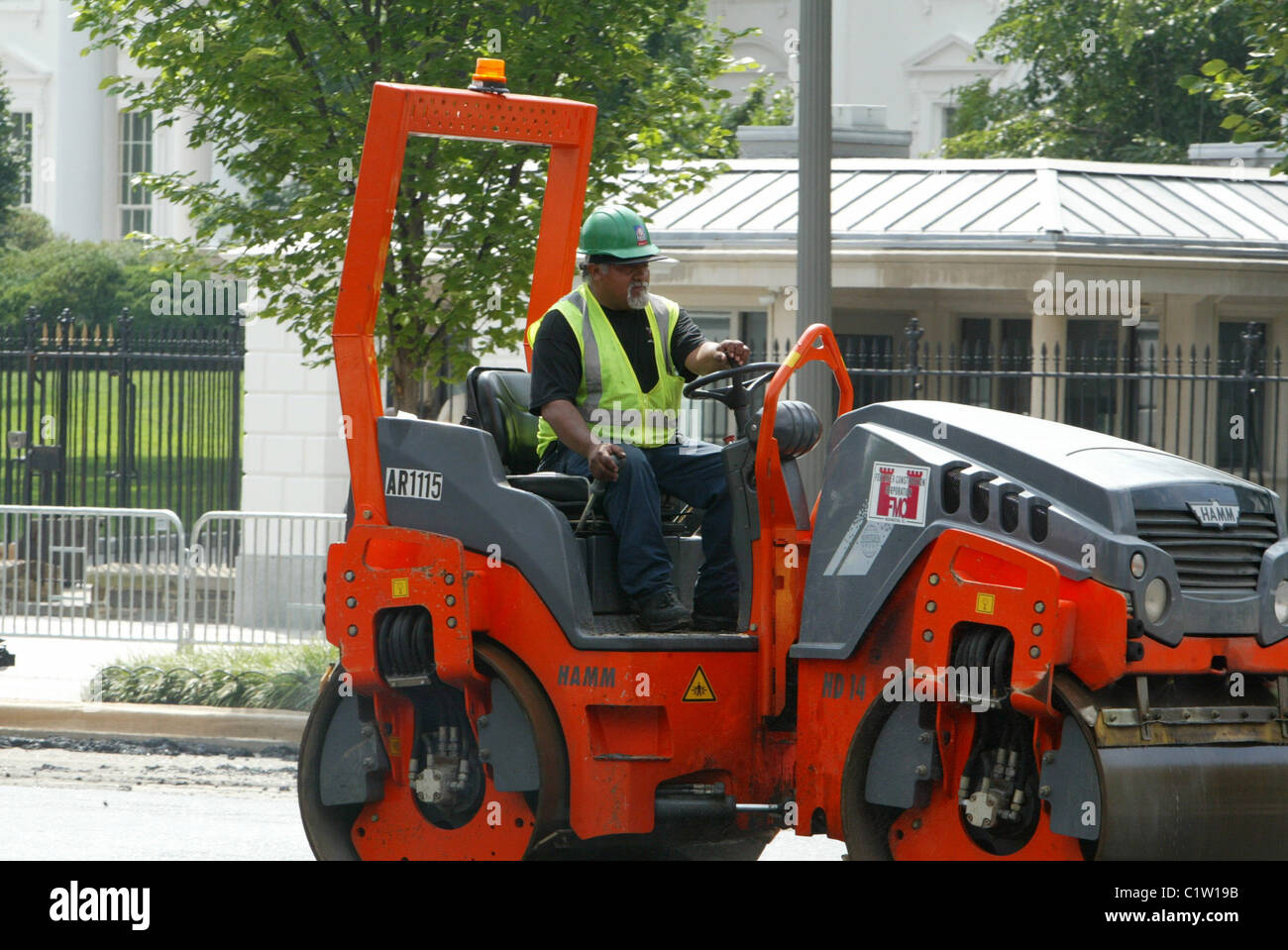 Pennsylvania Avenue, in front of the White House, is closed for