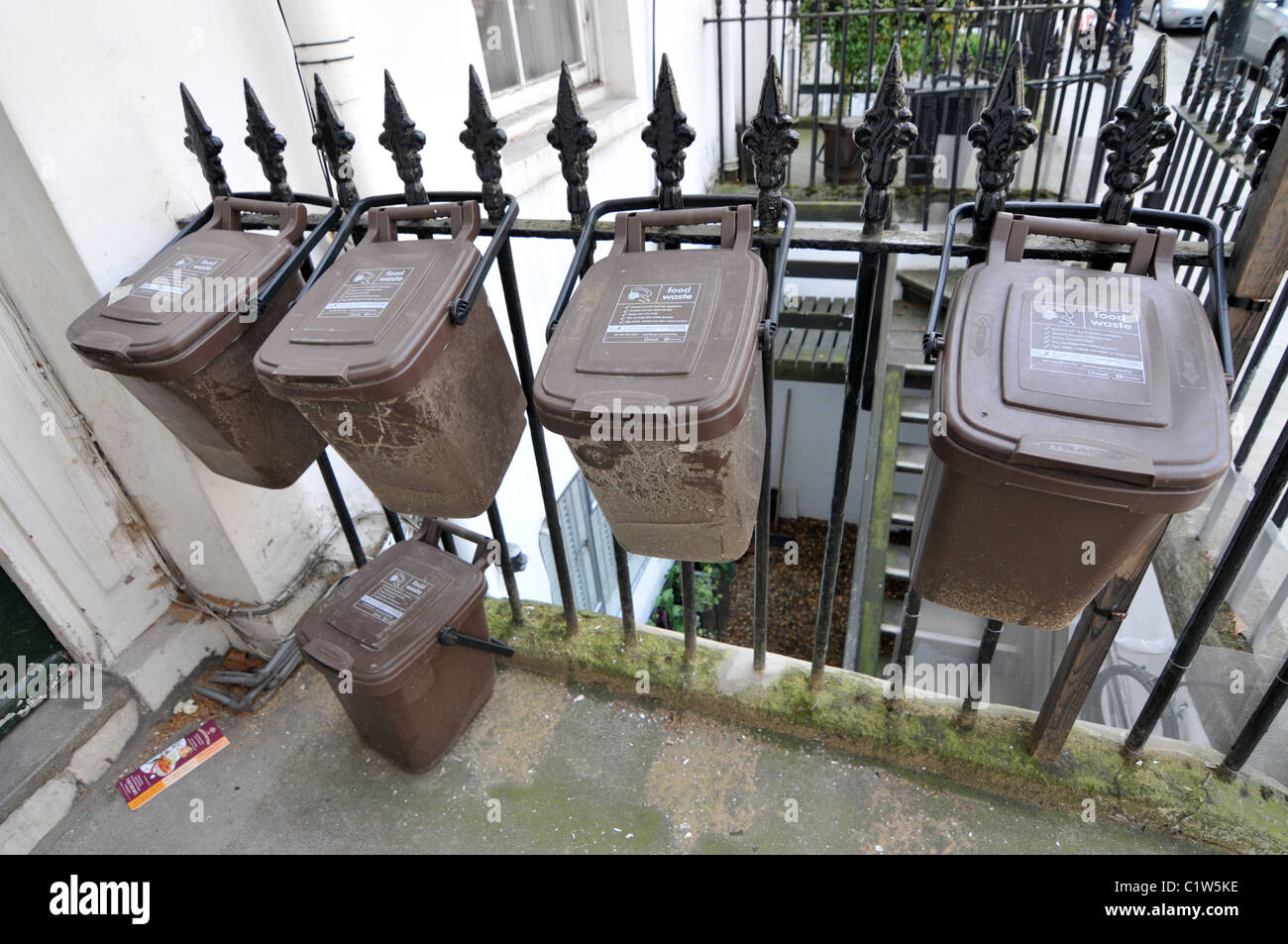Recycling boxes flats food waste recycled glass plastic paper eco