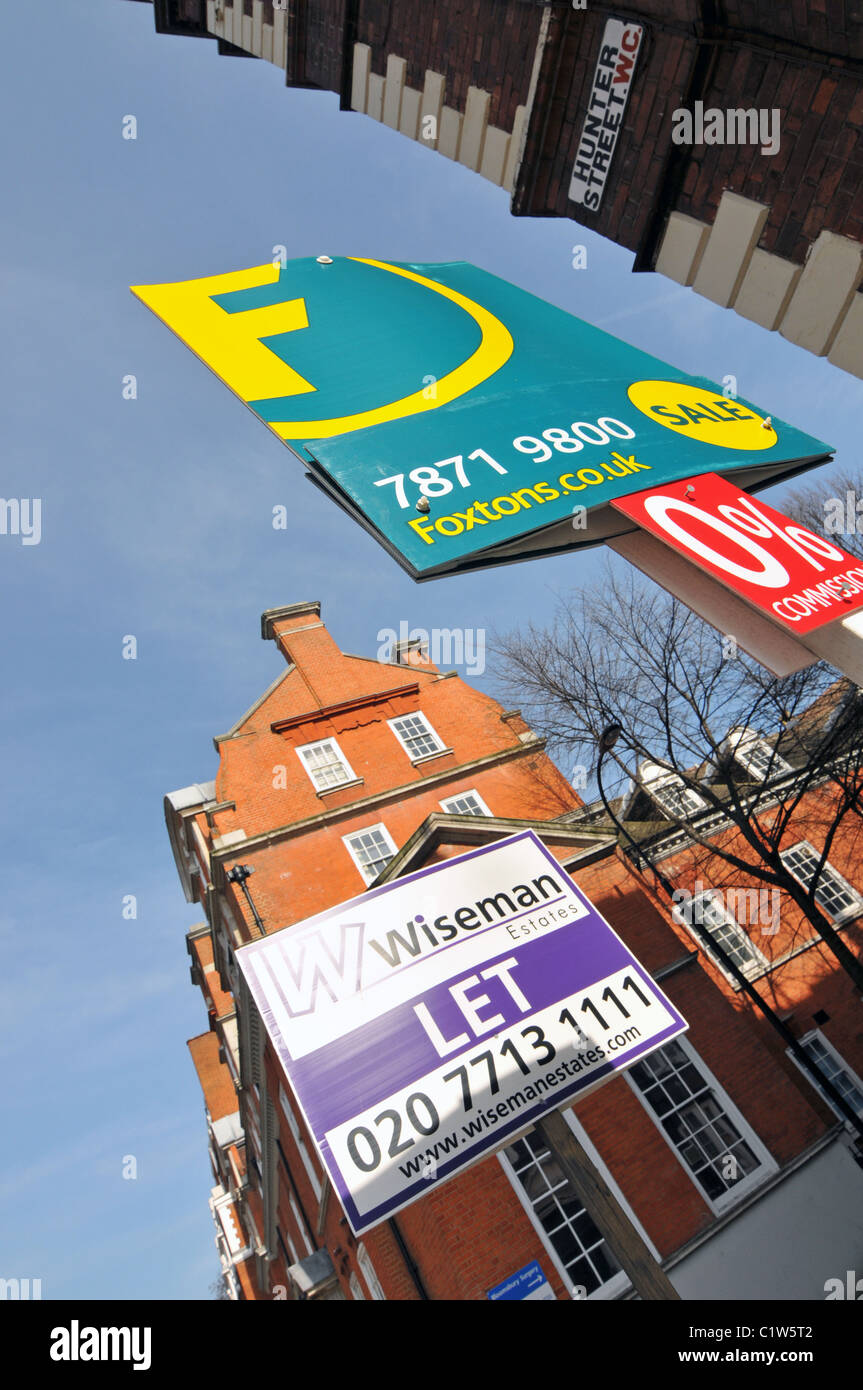 London Estate agents Foxtons Wiseman Stock Photo Alamy