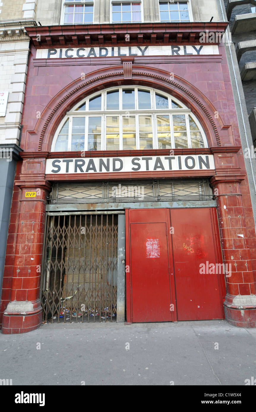 Strand Station London Underground station abandoned closed Piccadilly ...
