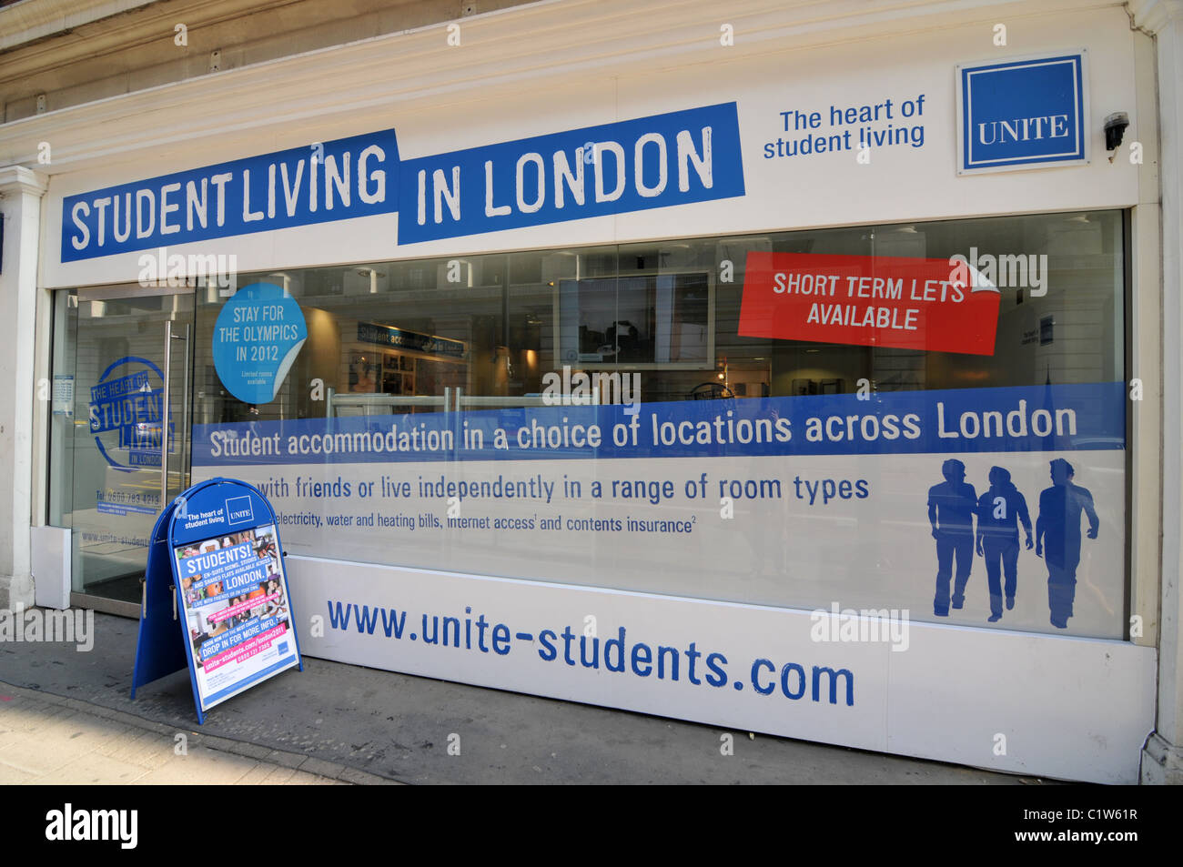 Unite students living in London office students accommodation Stock Photo -  Alamy