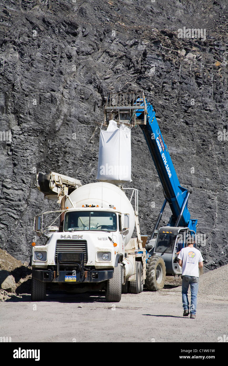 Cement mixer in a quarry, Icy Strait Point, Hoonah City, Chichagof