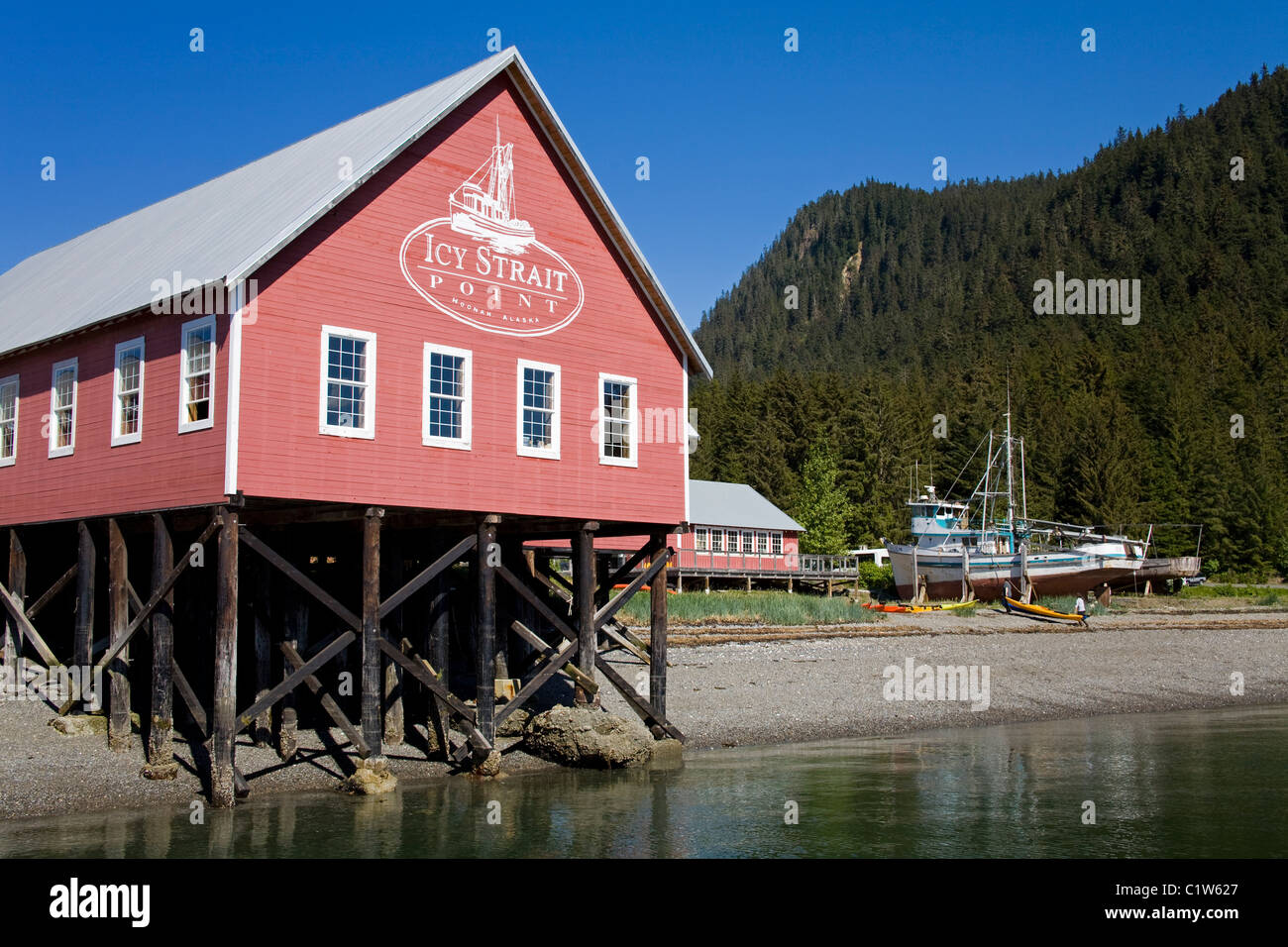 Museum at the waterfront, Glacier Bay, Cannery Museum, Icy Strait Point ...