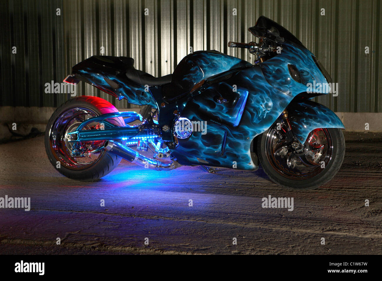Assasin Hayabusa motorbike Stock Photo