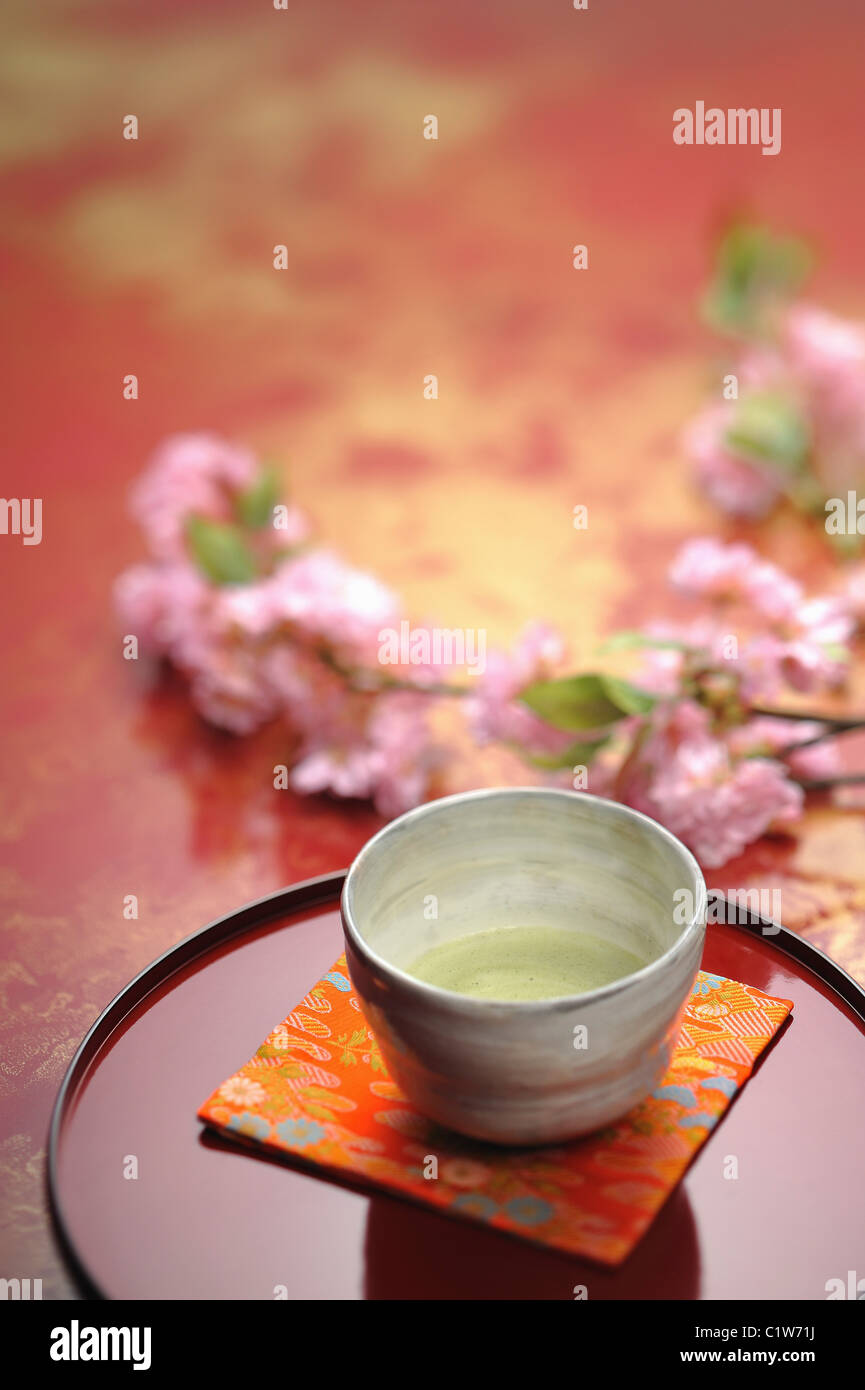 Closeup of a Japanese tea cup Stock Photo Alamy
