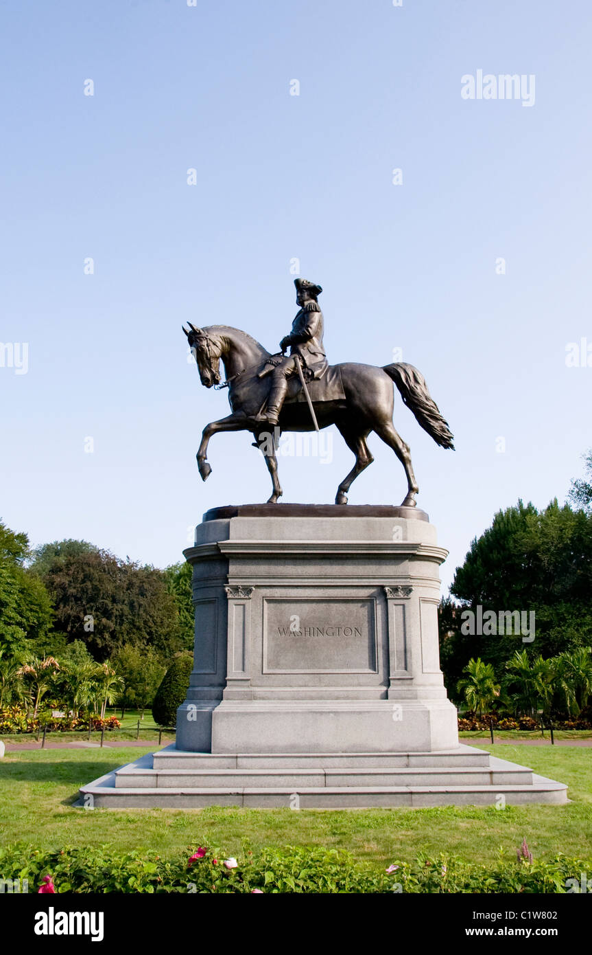 USA, Massachusetts, Boston, Washington statue in Public Garden