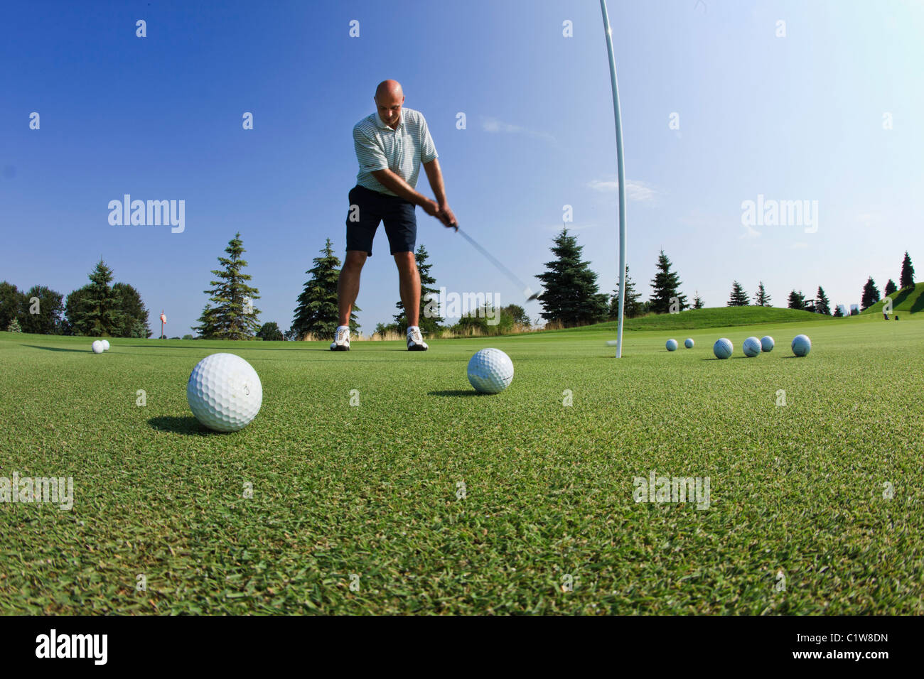 Low angle view golf hi-res stock photography and images - Alamy