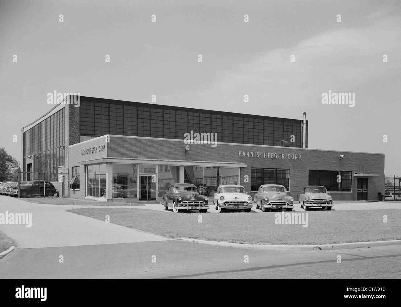 USA, New Jersey, Teterboro, Harnischfeger Corporation factory building Stock Photo