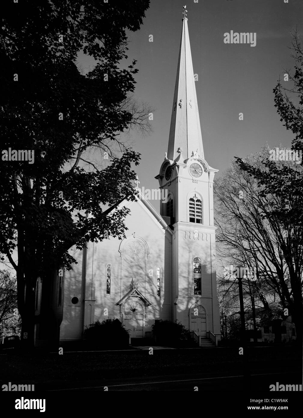 USA, Vermont, Manchester, Congregational Church Stock Photo Alamy