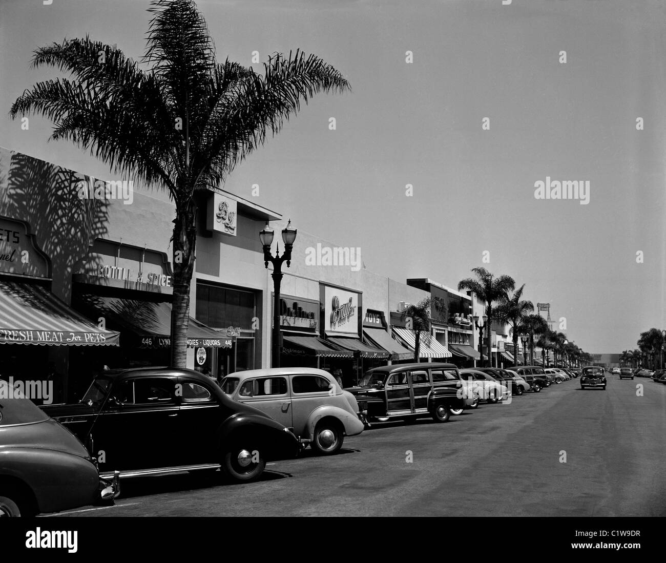 USA, California, Beverly Hills, Beverly Drive Stock Photo - Alamy