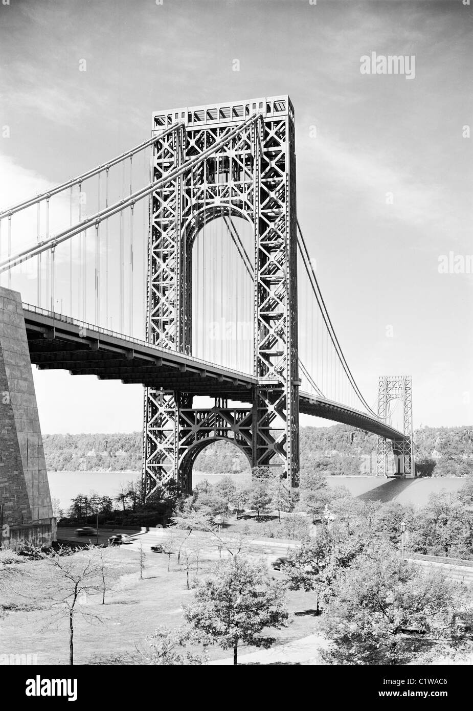 USA, New York City, View of Washington Bridge Stock Photo Alamy