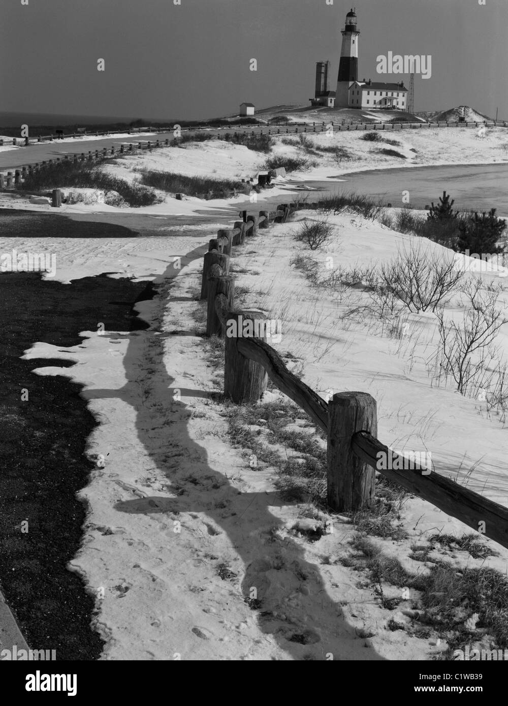 USA, New York, Montauk Point Lighthouse Stock Photo Alamy