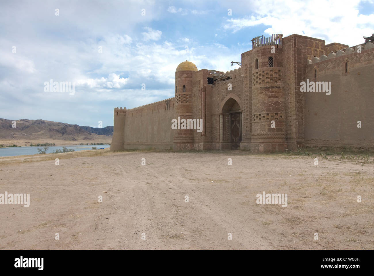 Kazakhstan, Film set of Nomad Stock Photo