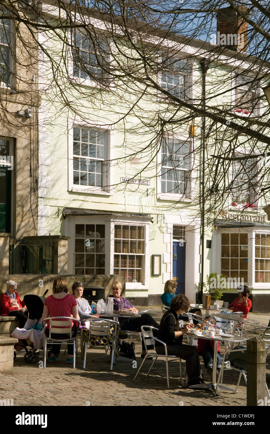 England Berkshire Faringdon cafe Stock Photo