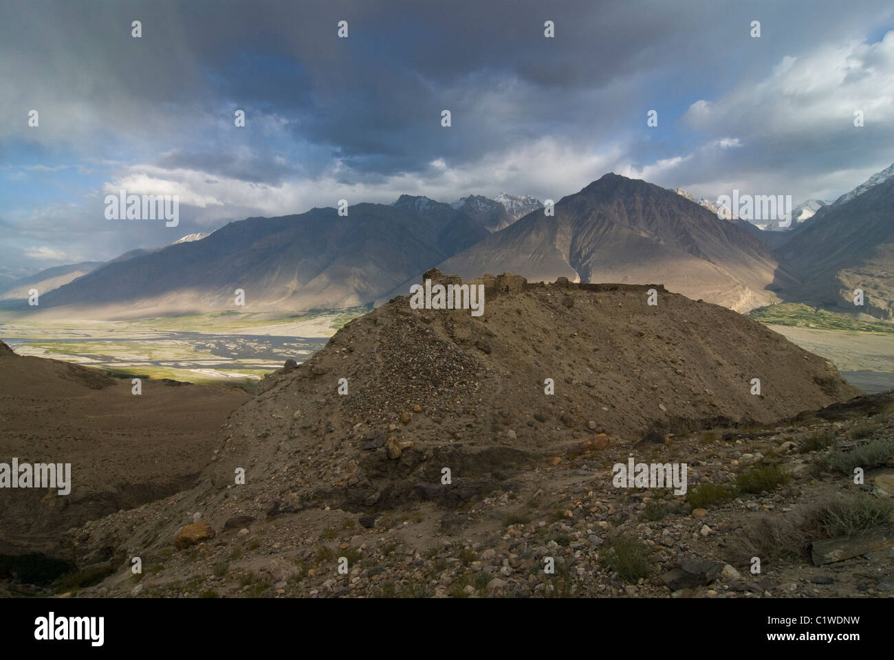 Tajikistan Pamirs Yamchun Yamchun Fortress Stock Photo Alamy