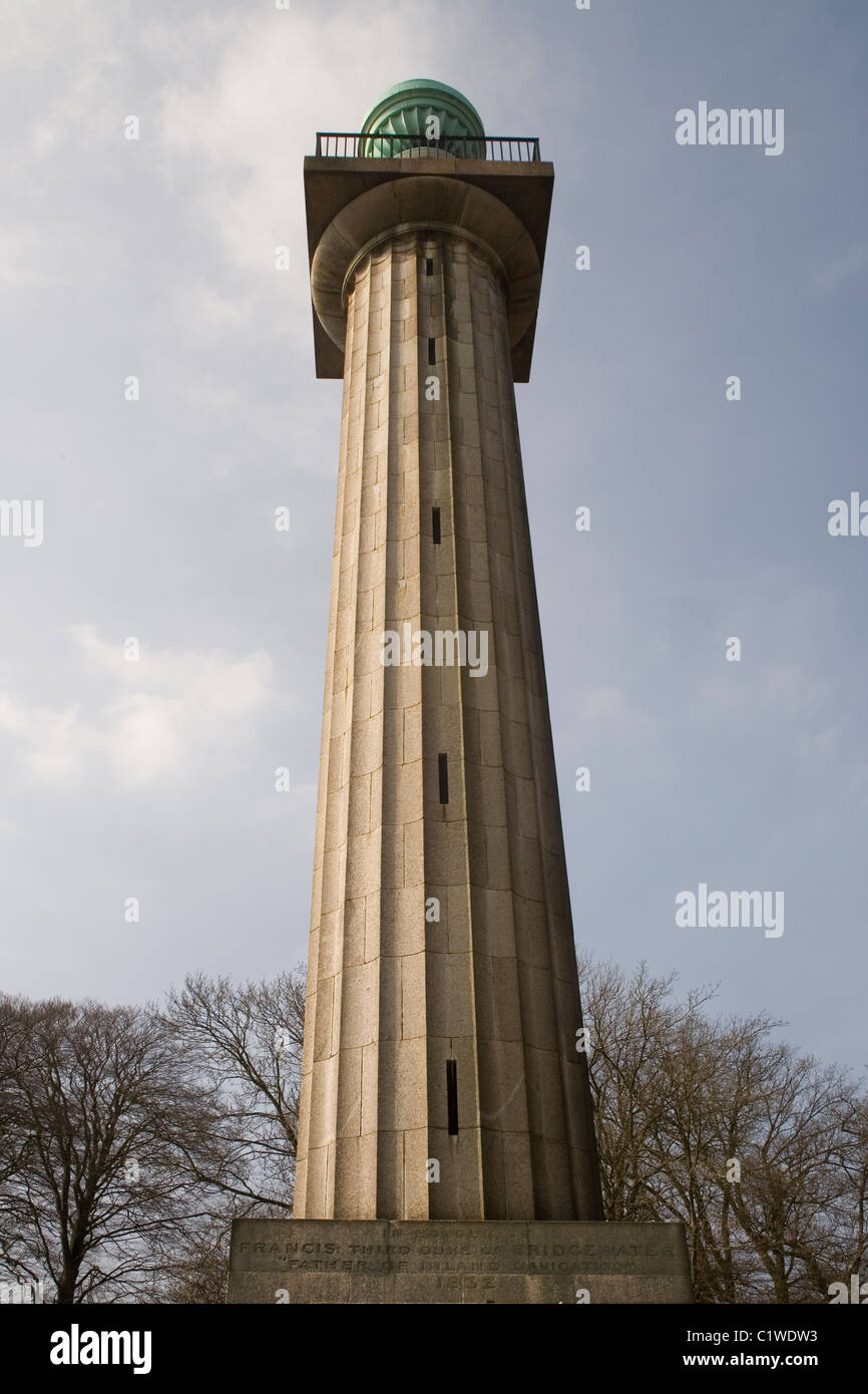 England Hertfordshire Ashridge Bridgewater Monument Stock Photo