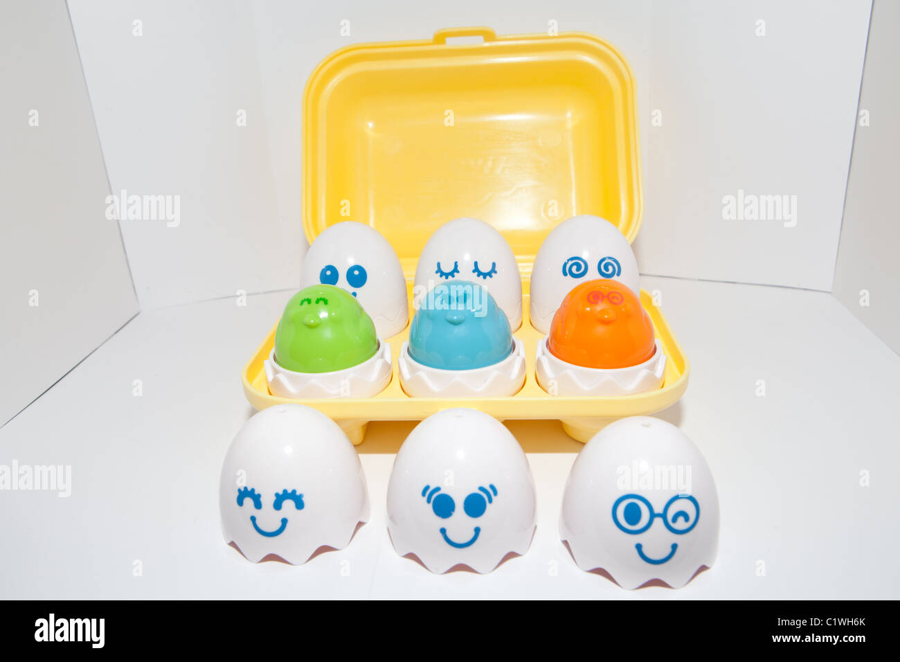 Group of Eggs with faces depicting various emotions Stock Photo Alamy