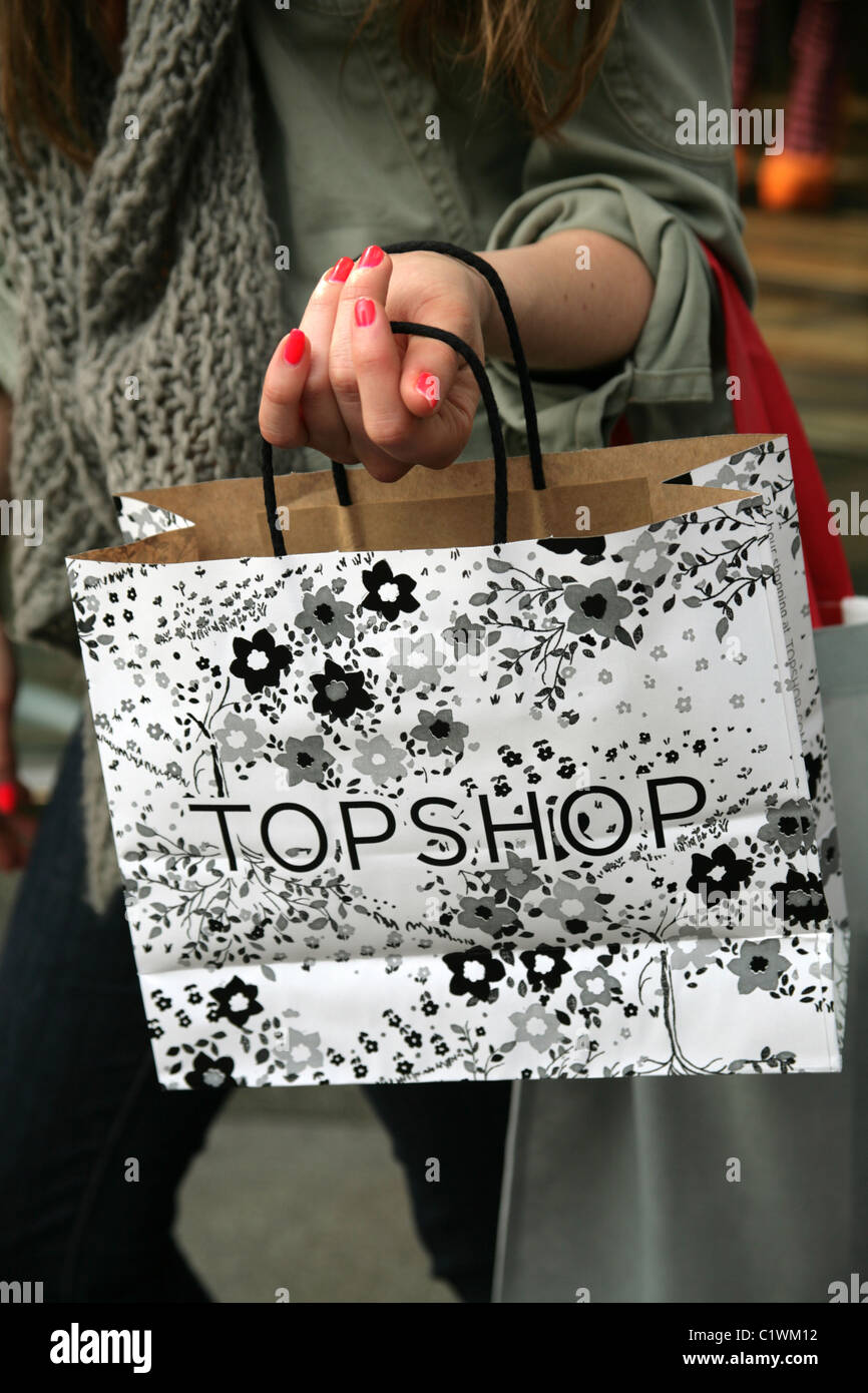Topshop carrying bag hi-res stock photography and images - Alamy
