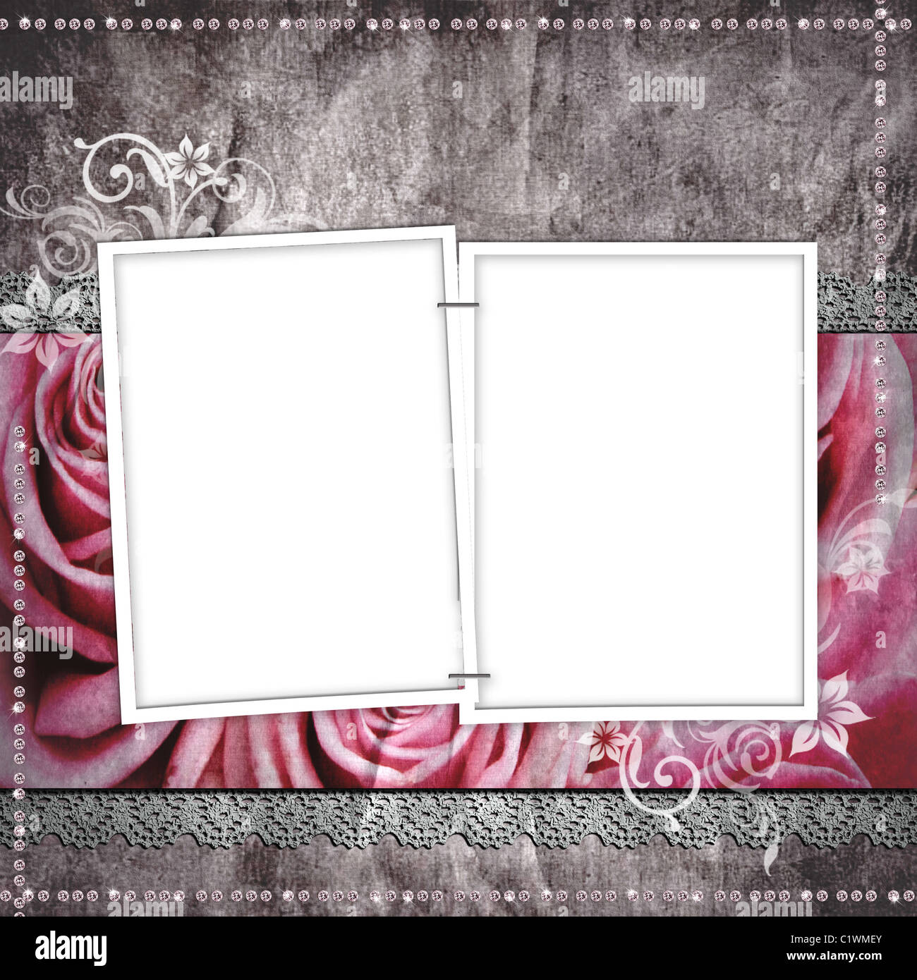 vintage wedding frame for photo Stock Photo Alamy
