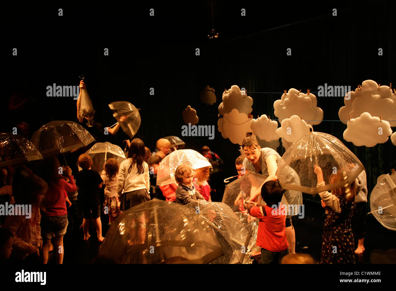 And The Rain Falls Down by Fevered Sleep at The Young Vic Stock Photo